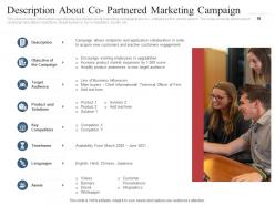 Co marketing initiatives to reach new audience powerpoint presentation slides