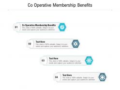 Co operative membership benefits ppt powerpoint presentation portfolio example cpb