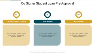 Co Signer Student Loan Pre Approval In Powerpoint And Google Slides Cpb