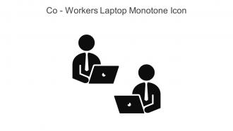 Co Workers Laptop Monotone Icon In Powerpoint Pptx Png And Editable Eps Format
