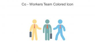 Co Workers Team Colored Icon In Powerpoint Pptx Png And Editable Eps Format