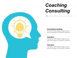 Coaching consulting ppt powerpoint presentation slides good cpb