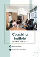 Coaching Institute Business Plan Pdf Word Document
