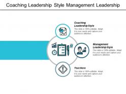 Coaching leadership style management leadership style management culture cpb