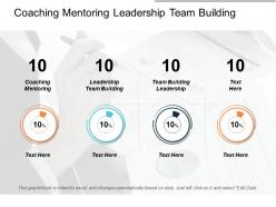 Coaching mentoring leadership team building team building leadership cpb