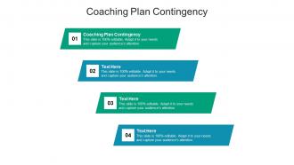 Coaching plan contingency ppt powerpoint presentation file portfolio cpb