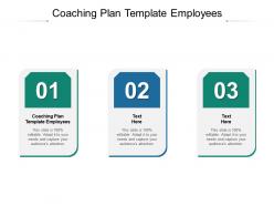 Coaching plan template employees ppt powerpoint presentation slides show cpb