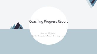 Coaching Progress Report PPT Structure VA
