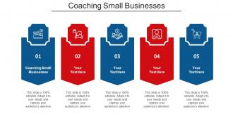 Coaching Small Businesses Ppt Powerpoint Presentation File Graphics Design Cpb