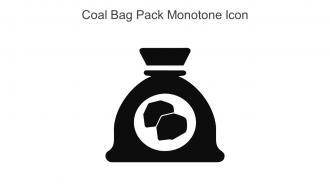 Coal Bag Pack Monotone Icon In Powerpoint Pptx Png And Editable Eps Format