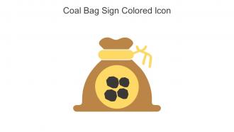 Coal Bag Sign Colored Icon In Powerpoint Pptx Png And Editable Eps Format