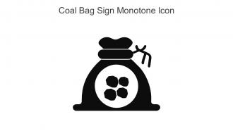 Coal Bag Sign Monotone Icon In Powerpoint Pptx Png And Editable Eps Format
