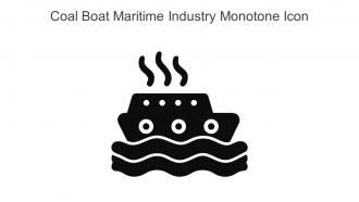 Coal Boat Maritime Industry Monotone Icon In Powerpoint Pptx Png And Editable Eps Format