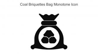 Coal Briquettes Bag Monotone Icon In Powerpoint Pptx Png And Editable Eps Format