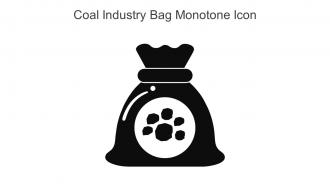 Coal Industry Bag Monotone Icon In Powerpoint Pptx Png And Editable Eps Format