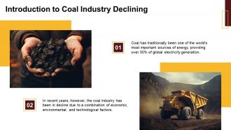 Coal Industry Declining powerpoint presentation and google slides ICP Content Ready Image