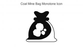 Coal Mine Bag Monotone Icon In Powerpoint Pptx Png And Editable Eps Format