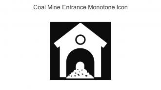 Coal Mine Entrance Monotone Icon In Powerpoint Pptx Png And Editable Eps Format