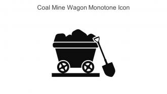 Coal Mine Wagon Monotone Icon In Powerpoint Pptx Png And Editable Eps Format