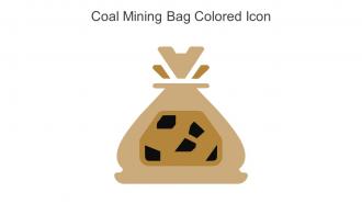 Coal Mining Bag Colored Icon In Powerpoint Pptx Png And Editable Eps Format