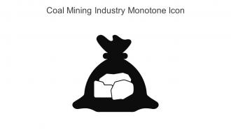 Coal Mining Industry Monotone Icon In Powerpoint Pptx Png And Editable Eps Format