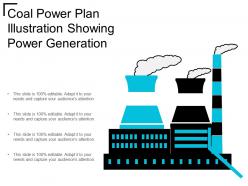 Coal power plan illustration showing power generation