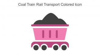 Coal Train Rail Transport Colored Icon In Powerpoint Pptx Png And Editable Eps Format