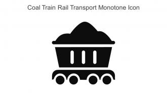Coal Train Rail Transport Monotone Icon In Powerpoint Pptx Png And Editable Eps Format