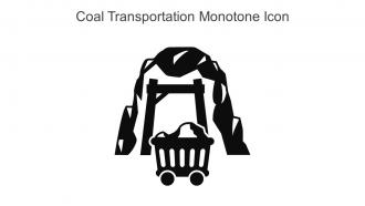 Coal Transportation Monotone Icon In Powerpoint Pptx Png And Editable Eps Format