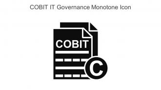 COBIT IT Governance Monotone Icon In Powerpoint Pptx Png And Editable Eps Format