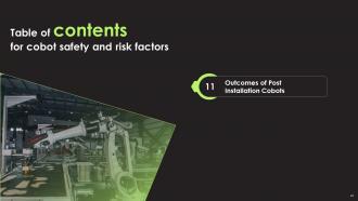 Cobot Safety And Risk Factors Powerpoint Presentation Slides Unique Professional