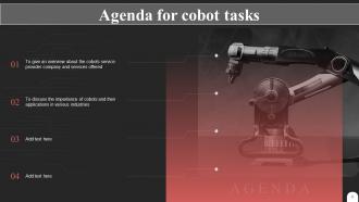 Cobot Tasks IT Powerpoint Presentation Slides Slides