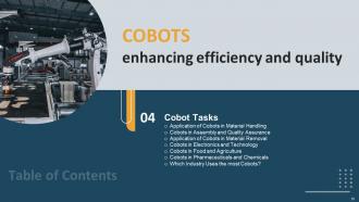 Cobots Enhancing Efficiency And Quality Powerpoint Presentation Slides Best Colorful