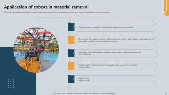 Cobots Enhancing Efficiency And Quality Powerpoint Presentation Slides Content Ready Colorful