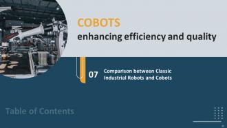 Cobots Enhancing Efficiency And Quality Powerpoint Presentation Slides Appealing Colorful