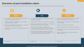 Cobots Enhancing Efficiency And Quality Powerpoint Presentation Slides Engaging Colorful