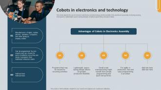 Cobots In Electronics And Technology Cobots Enhancing Efficiency And Quality