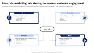 Coca Cola Marketing Mix Strategy To Improve Customer Engagement