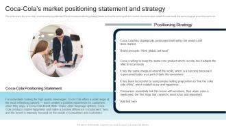 Coca Colas Market Positioning Statement And Strategy Steps For Creating A Successful Product