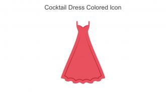 Cocktail Dress Colored Icon In Powerpoint Pptx Png And Editable Eps Format