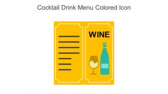 Cocktail Drink Menu Colored Icon In Powerpoint Pptx Png And Editable Eps Format