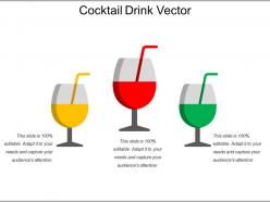 Cocktail drink vector