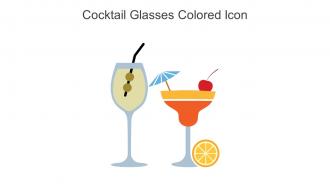 Cocktail Glasses Colored Icon In Powerpoint Pptx Png And Editable Eps Format