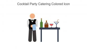 Cocktail Party Catering Colored Icon In Powerpoint Pptx Png And Editable Eps Format