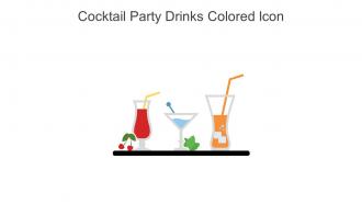 Cocktail Party Drinks Colored Icon In Powerpoint Pptx Png And Editable Eps Format
