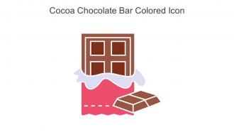Cocoa Chocolate Bar Colored Icon In Powerpoint Pptx Png And Editable Eps Format