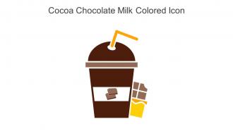 Cocoa Chocolate Milk Colored Icon In Powerpoint Pptx Png And Editable Eps Format