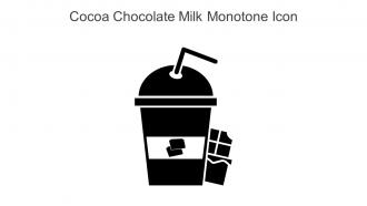 Cocoa Chocolate Milk Monotone Icon In Powerpoint Pptx Png And Editable Eps Format