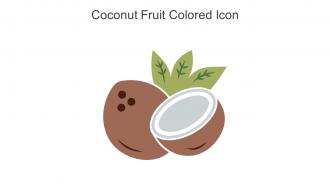 Coconut Fruit Colored Icon In Powerpoint Pptx Png And Editable Eps Format