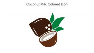 Coconut Milk Colored Icon In Powerpoint Pptx Png And Editable Eps Format